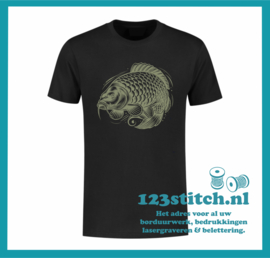 T-shirt met Karper afbeelding 5
