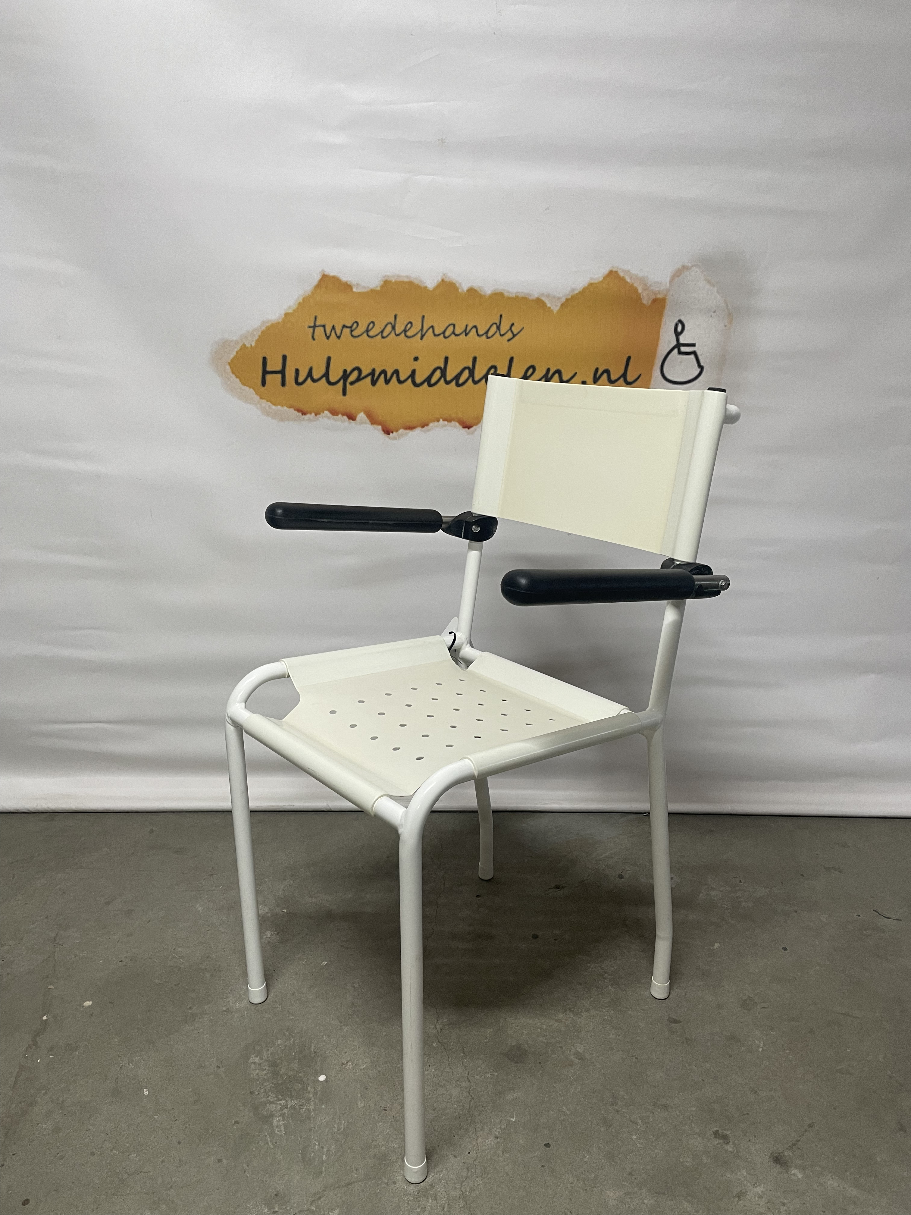 Invacare Douchestoel wit
