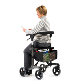 Rollator MultiMotion Trollimaster RA66 grijs laag model tot 165 cm