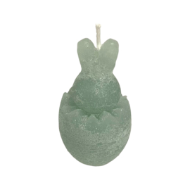 Deco kaars bunny celadon