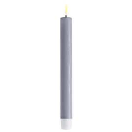 Led dinerkaars Stof blauw 24 cm