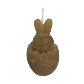 Deco kaars bunny Zand