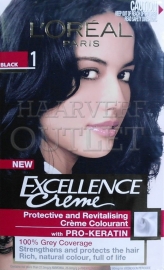 L`Oréal Excellence Creme 1 Zwart