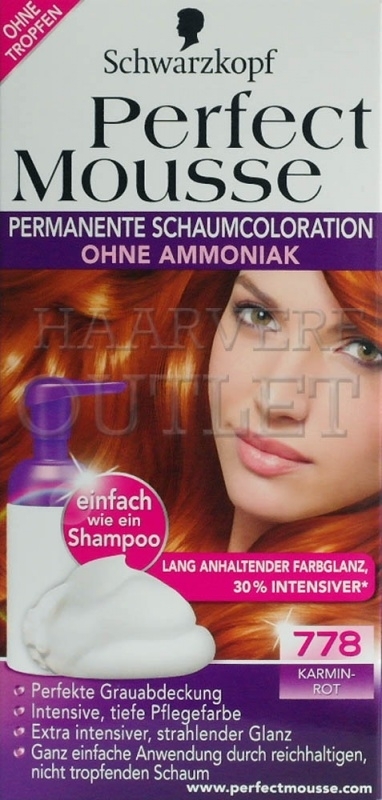 Acht rand Doe het niet Schwarzkopf Perfect Mousse 778 Karmijn Rood | Schwarzkopf Perfect Mousse |  Haarverf Outlet