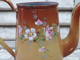 Koffiepot met bloemen VERKOCHT