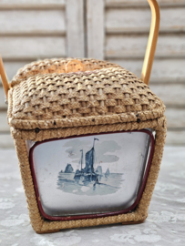 Picknickmand met landschapjes