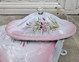Roze waterreservoir met bloemen VERKOCHT