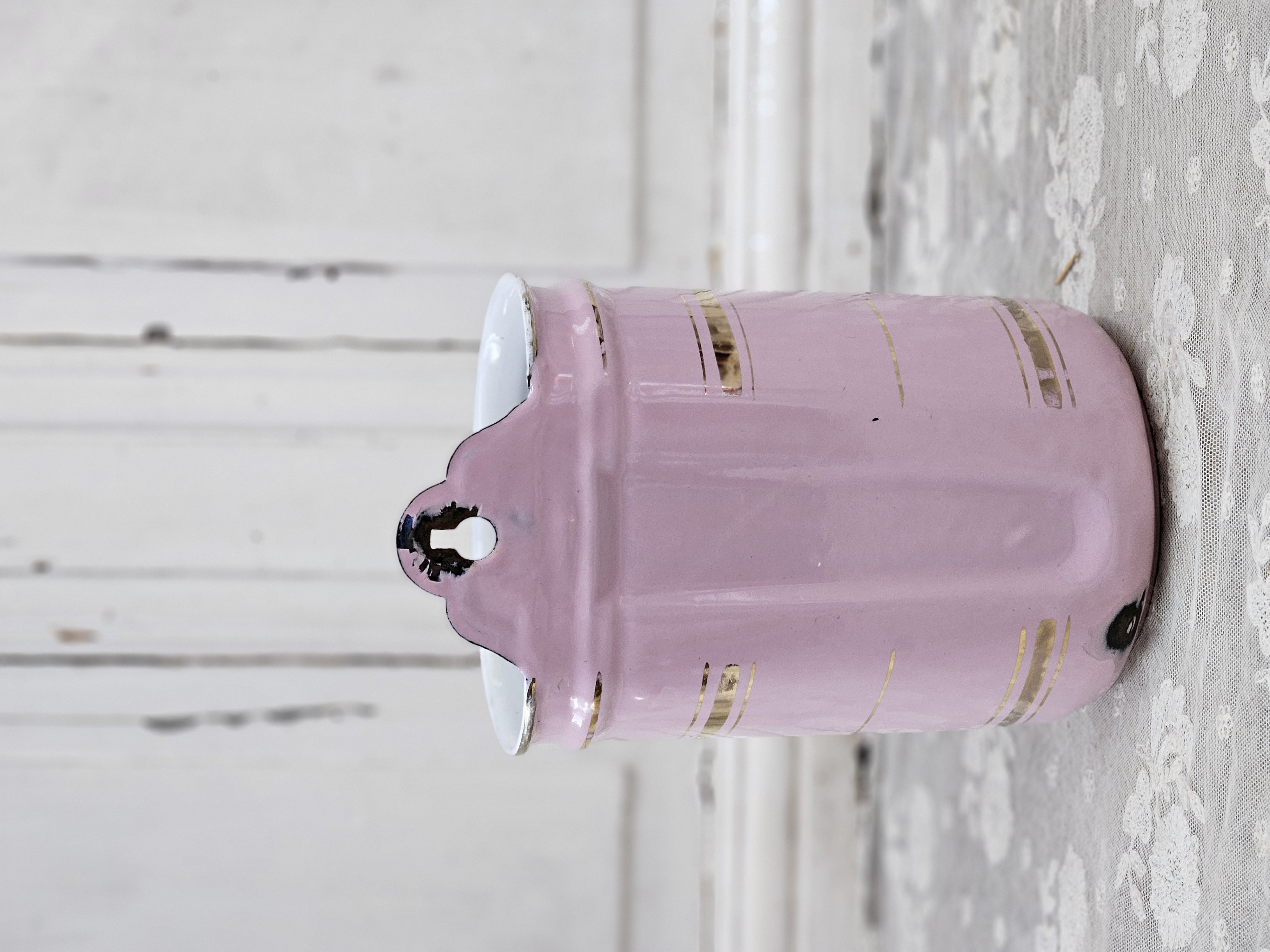 Roze lavement met gouden biesjes VERKOCHT