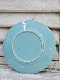 Barbotine bord met vogels