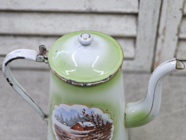 Koffiepot met landschap VERKOCHT