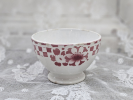 Klein rood kommetje lustucru & bloemen VERKOCHT