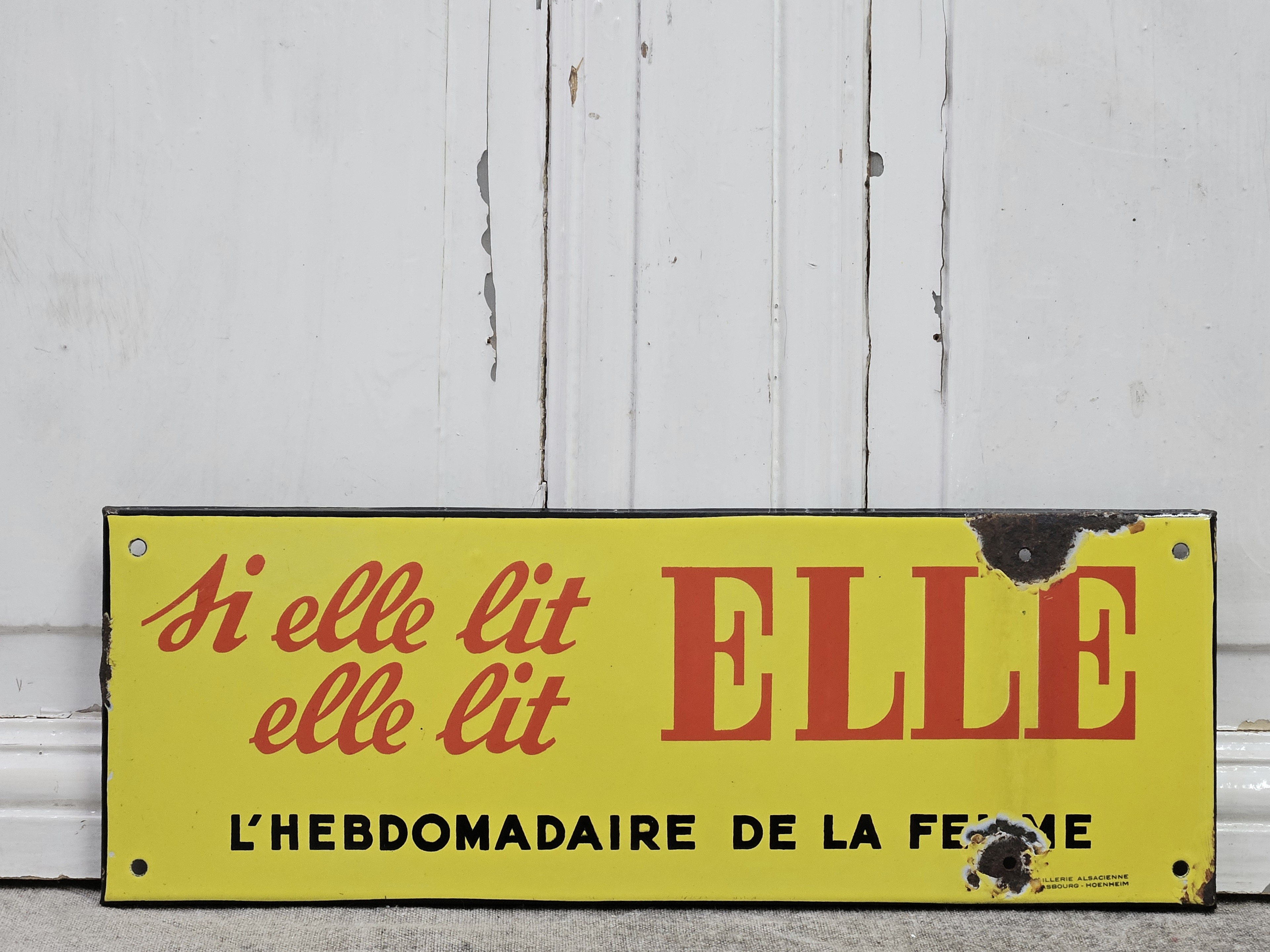Reclamebord Elle