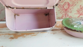 Roze allumettes bakje VERKOCHT