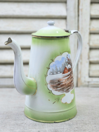 Koffiepot met landschap VERKOCHT