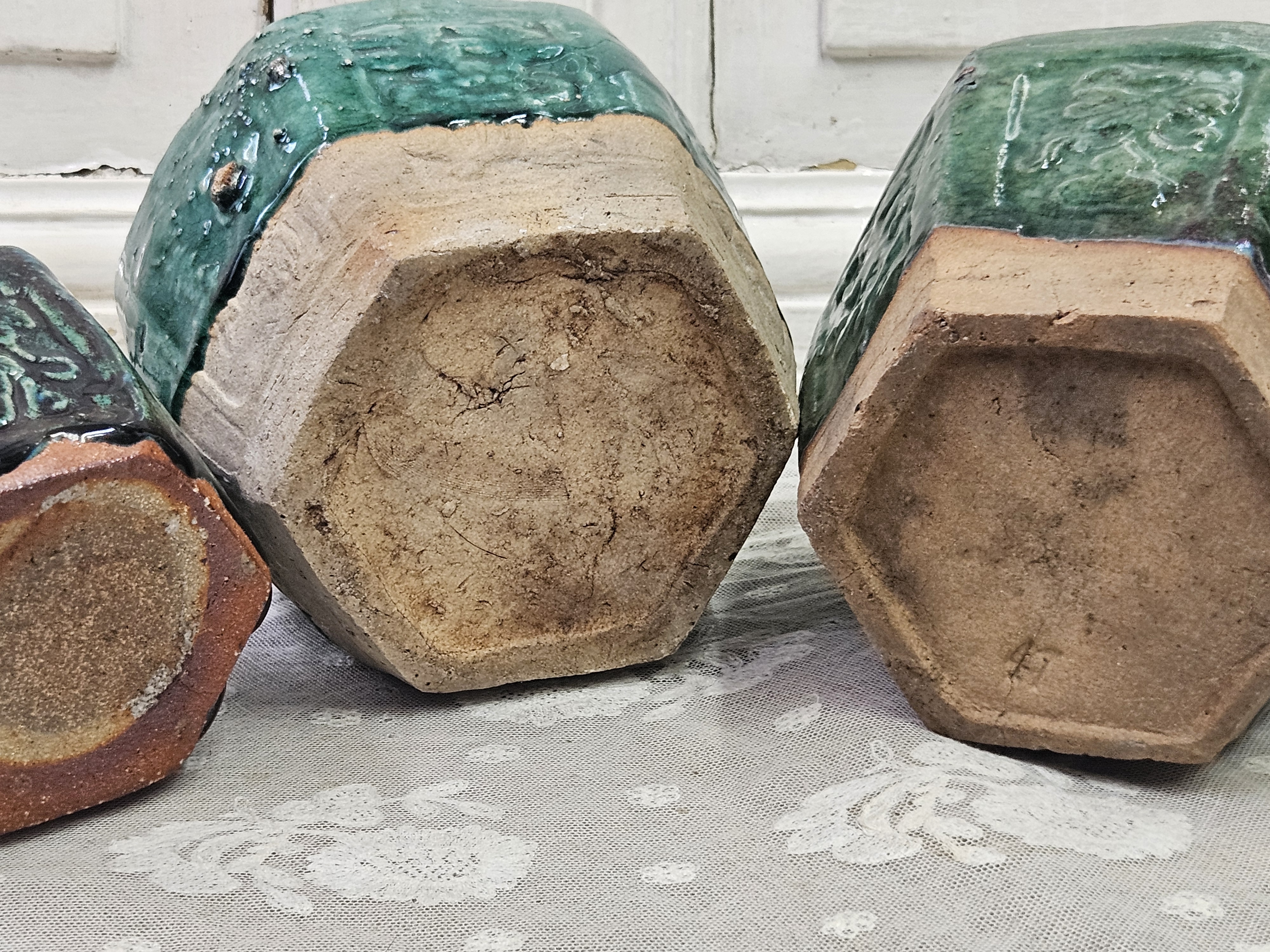 Set van drie gemberpotjes VERKOCHT