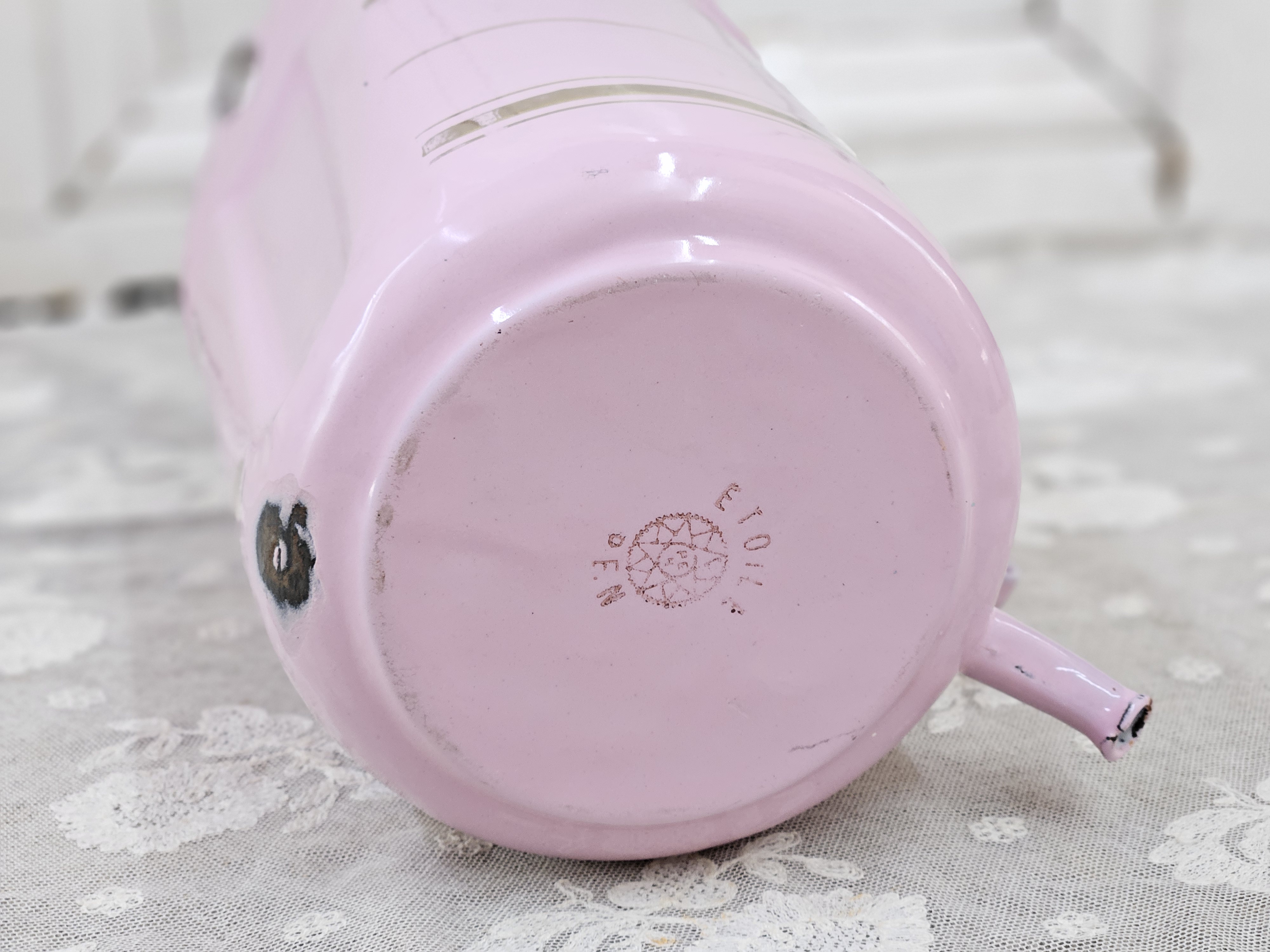 Roze lavement met gouden biesjes VERKOCHT