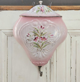 Roze waterreservoir met bloemen VERKOCHT
