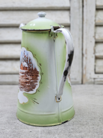 Koffiepot met landschap VERKOCHT