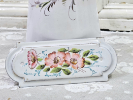 Schildje met roze bloemen VERKOCHT