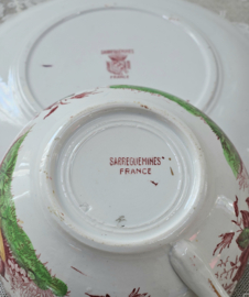 Grote kop & schotel 'pheasants' VERKOCHT