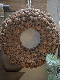 Natuurlijke krans vruchtjes 30cm