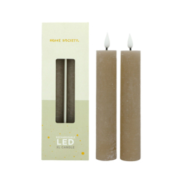 Led Dinerkaars  XL set van 2 beige
