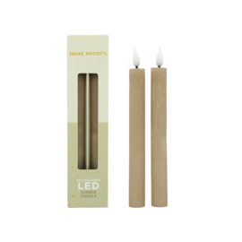 Led Dinerkaars set van 2 beige