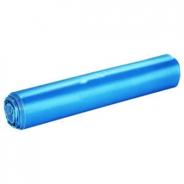 Afvalzak LDPE blauw 65/25x140cmT70 100st