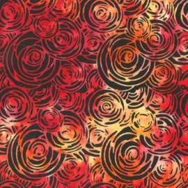 Scarlet Flame - Circular Rose Scarlet