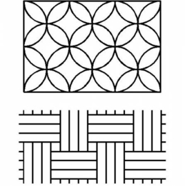 Sashiko Paving Stones/ Interlocking Circles Stencil