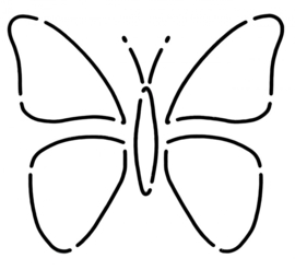 Mini Butterflies  Stencil