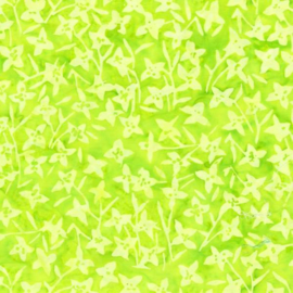 Anthology Batik Petal Stars Lime