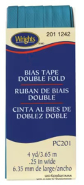 Bias Tape 1/4 inch - Mediterraniean (niet opstrijkbaar)
