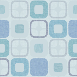 Blank Quilting - Geo Square Light Blue