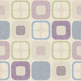 Blank Quilting - Geo Square Lilac