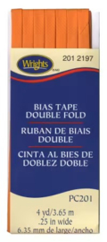 Bias Tape 1/4 inch - Orange Peel (niet opstrijkbaar)
