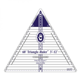 60° Triangle Ruler  (Marti Michell) 3 tot 12inch