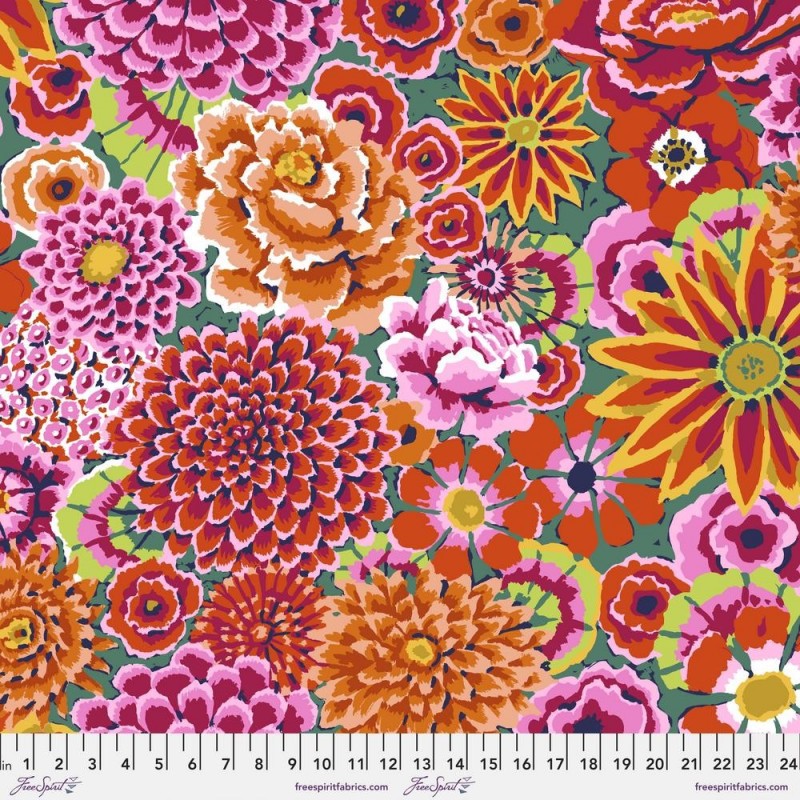 Kaffe Fassett Collective – Enchanted Red (108″ wide backing)