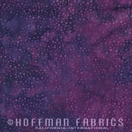 Hoffman Batik Dots  Wine