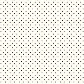 Swiss Dot On Creme - Black