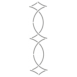 QuiltStencil Diamond Border