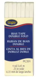 Bias Tape 1/4 inch - Oyster (niet opstrijkbaar)