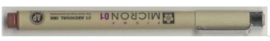 Pigma Micron Pen Brown 0,25mm Maat 01