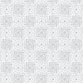 Cedar Chest  - Circle Swirls Gray