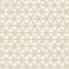 Frosty Snowflakes - Geostar Cream/Gold