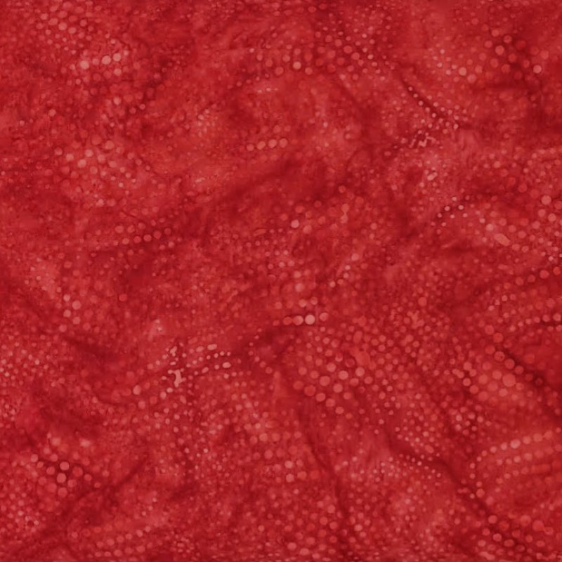 Island Batik – Wavy Dots Cherry