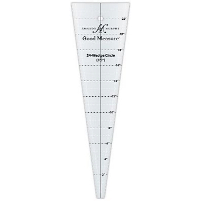 24  Wedge Circle Ruler 15 Degrees, Good Measure Amanda Murphy