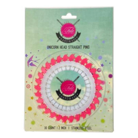 Tula Pink - Unicorn Head Straight Pins (30pc)
