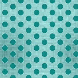 Tilda Dots Medium  - Dark Teal