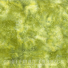 Hoffman Bali Batik Dots 885-211-Green Tea